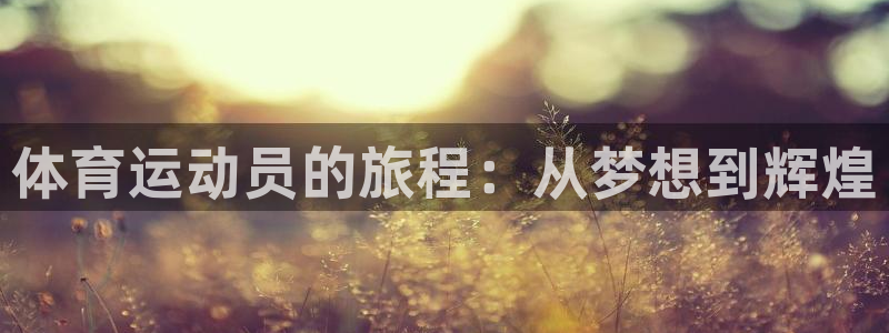 体育运动员的旅程：从梦想到辉煌